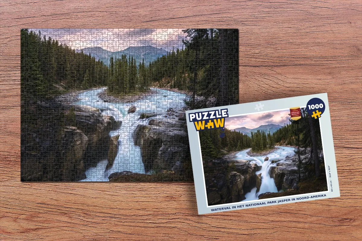 PuzzleWow Legpuzzel Jasper Nationaal Park 1000 Stuks - Multicolor