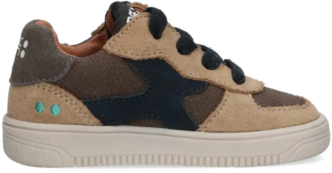 Monica Mellow Lage Sneakers Jongens Bruin