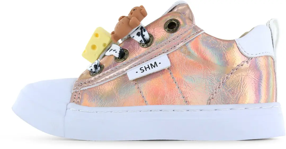 Shoesme metallic roze sneaker