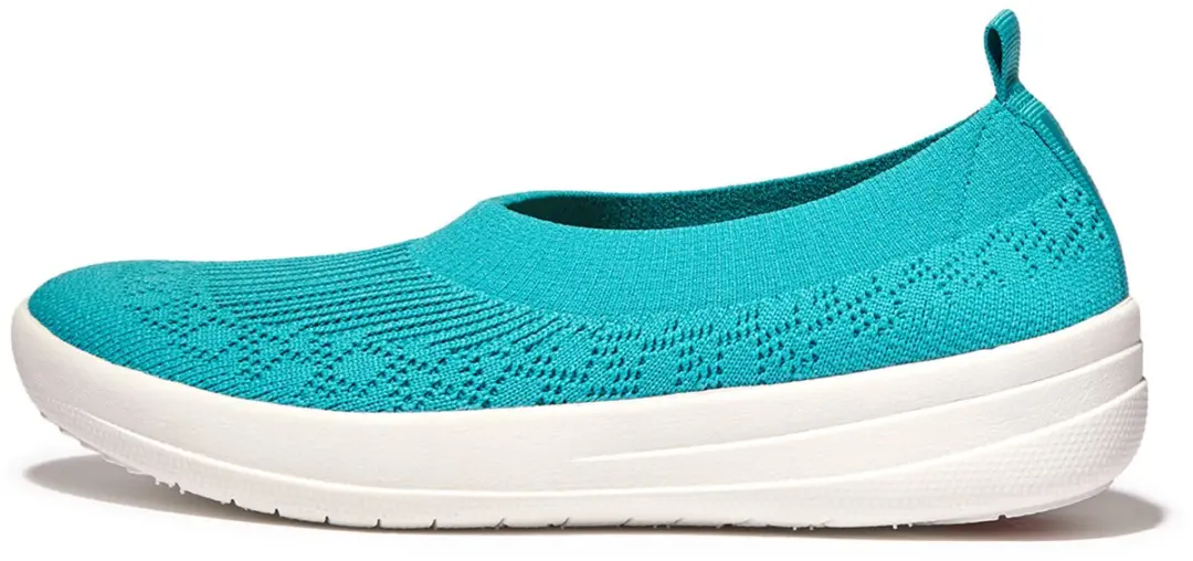 Dames ballerina's FitFlop Uberknit Slip-On