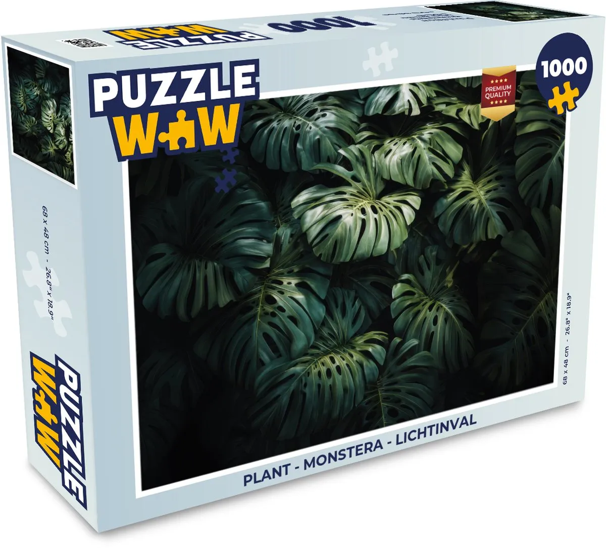 PuzzleWow Monstera Legpuzzel 1000 Stuks - Groen