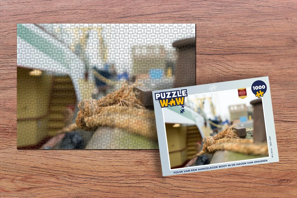 PuzzleWow Legpuzzel IJmuiden Haven 1000 Stuks - Multicolor