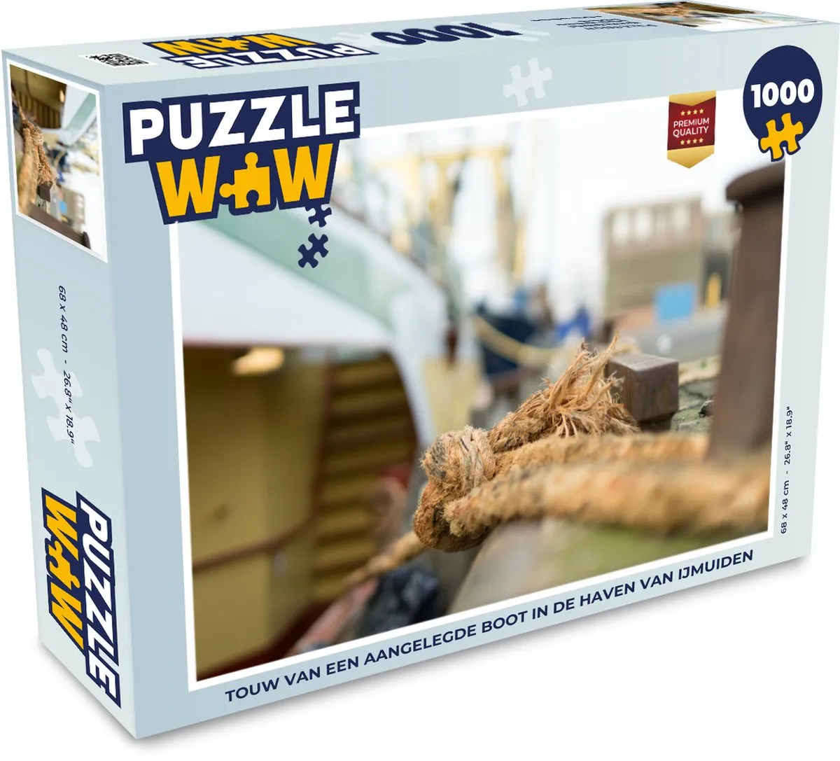 PuzzleWow Legpuzzel IJmuiden Haven 1000 Stuks - Multicolor