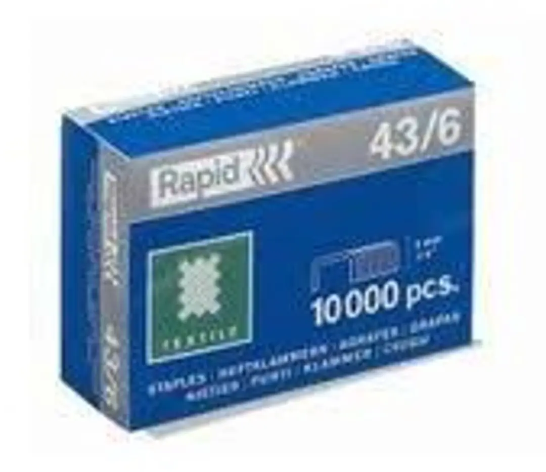 Rapid Nieten 43/6 Textiel Strong - 10000 Stuks - afbeelding 4 van 4