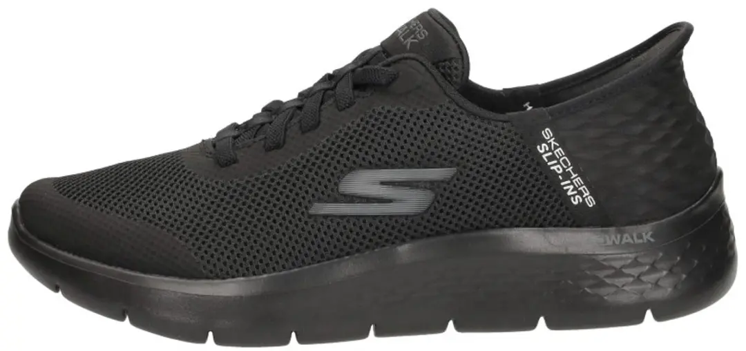 Skechers Go Walk Flex Hands Up Heren Instappers - Zwart