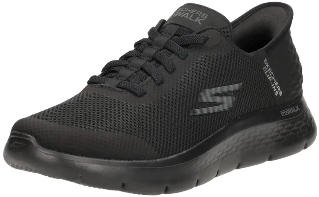Skechers Go Walk Flex Hands Up Heren Instappers - Zwart
