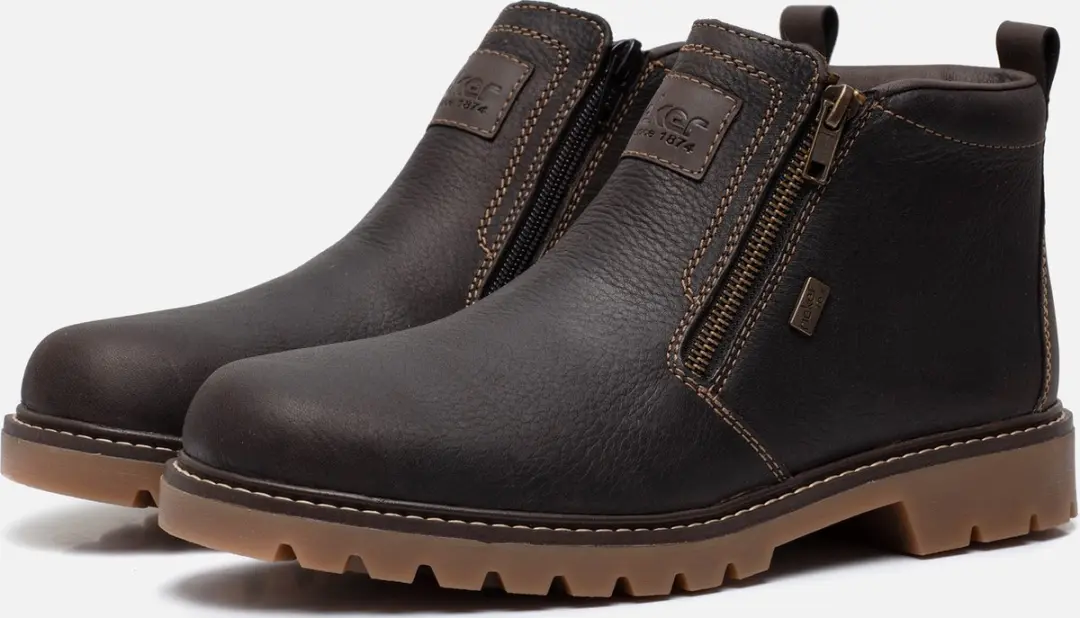 Rieker Tex Veterschoenen bruin Leer