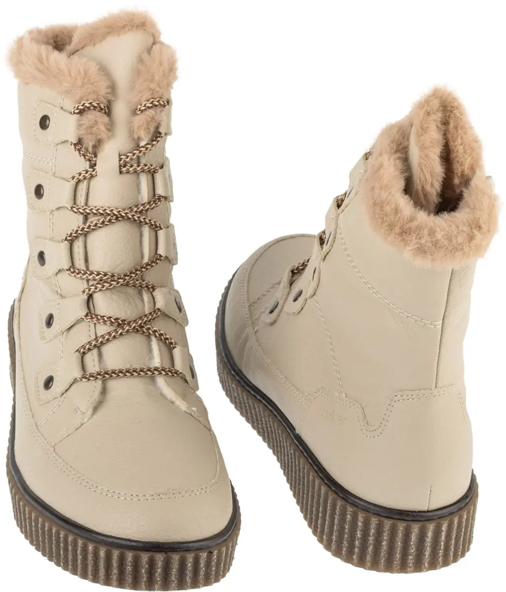 Rieker Y4305 Booties - Vrouwen 39 - Beige