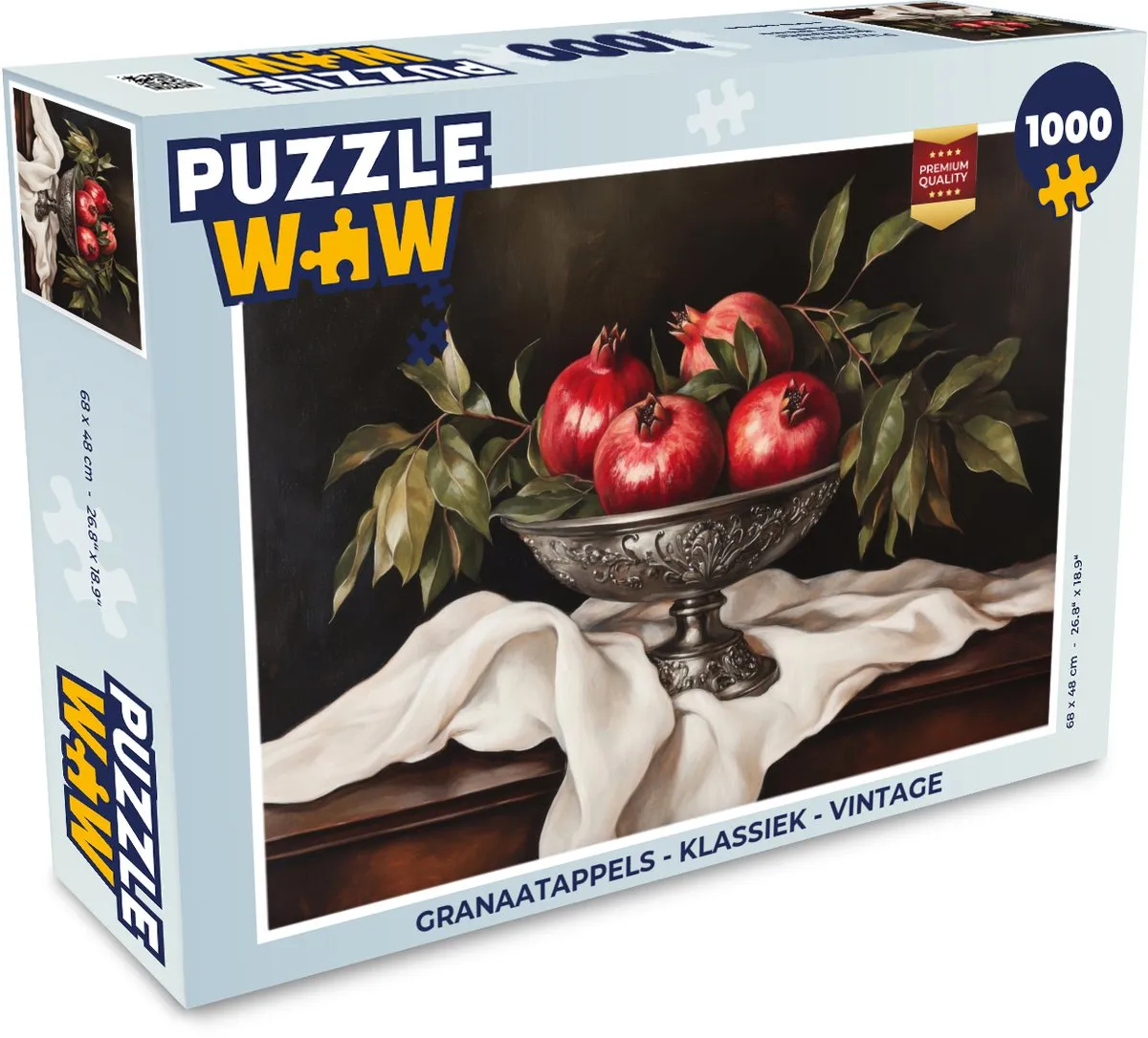 PuzzleWow Granaatappels Legpuzzel 1000 Stuks - Vintage