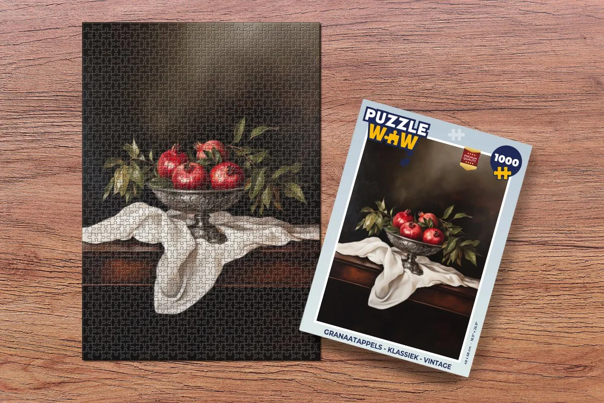 PuzzleWow Granaatappels Legpuzzel 1000 Stuks - Vintage