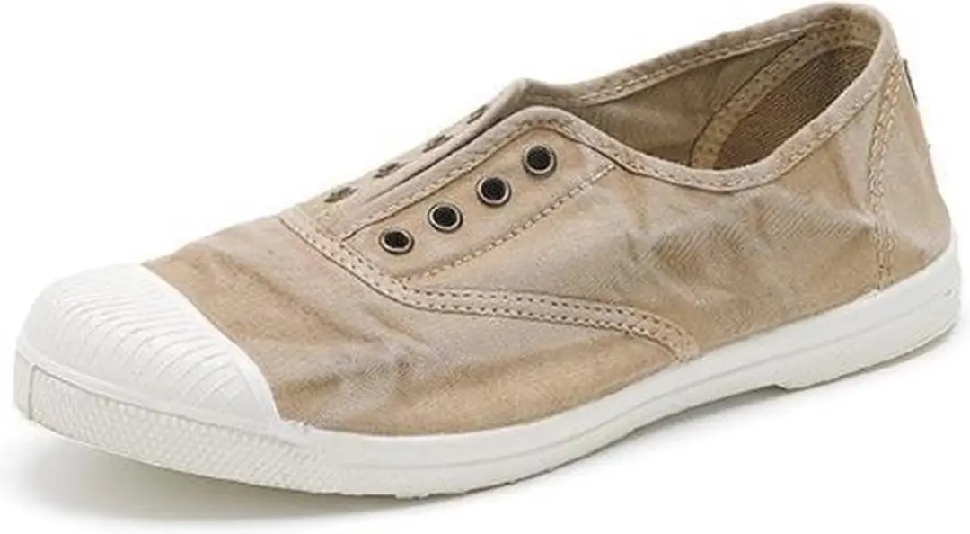 Natural World Sneakers Ingles Elastico Beige