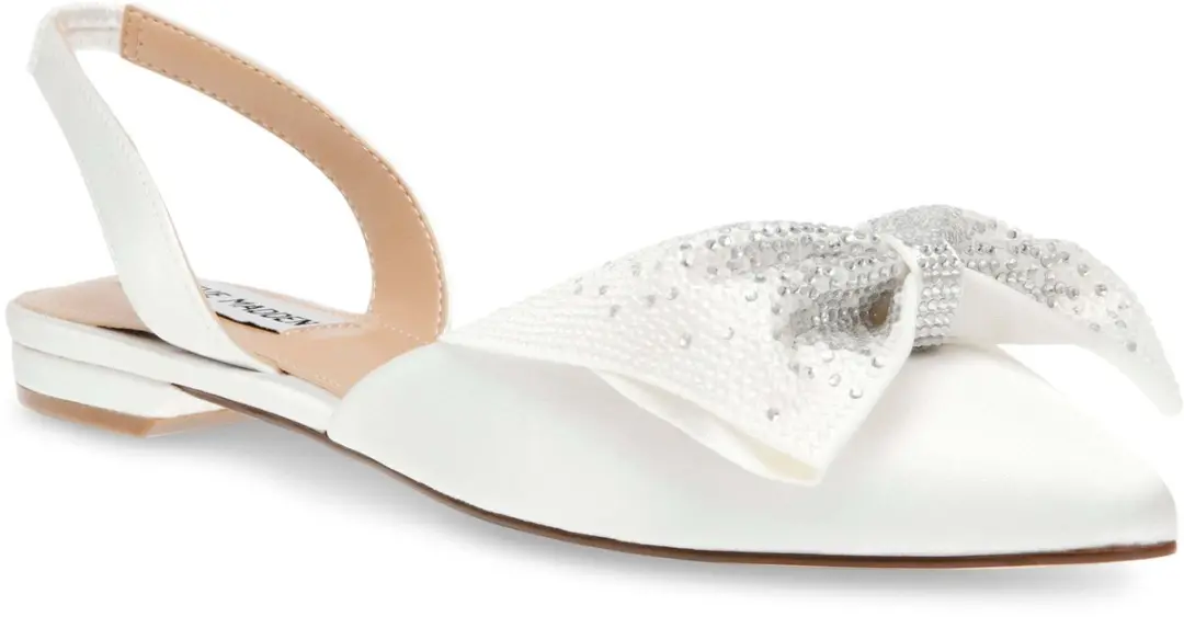 Steve Madden Cristel Ballerina's - ivoor satijn - afbeelding 3 van 6