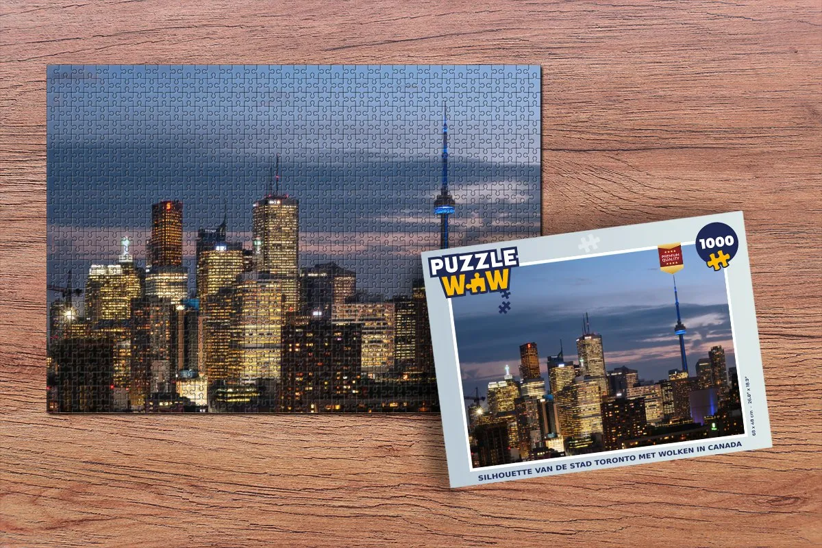 PuzzleWow Toronto Puzzel 1000 Stuks - Multicolor