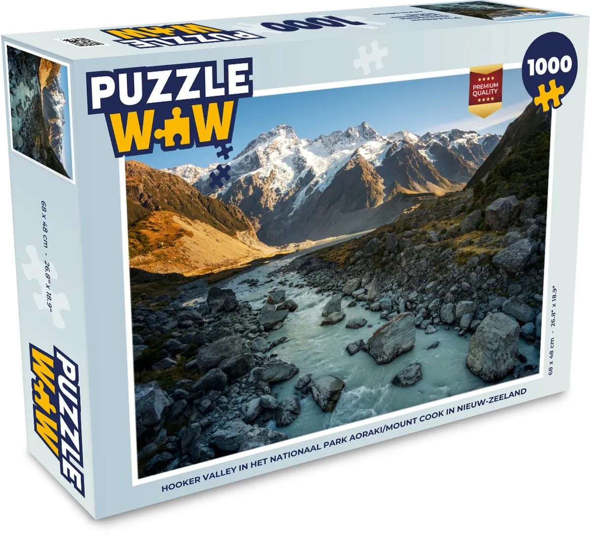 PuzzleWow Hooker Valley Legpuzzel 1000 Stuks - Multicolor