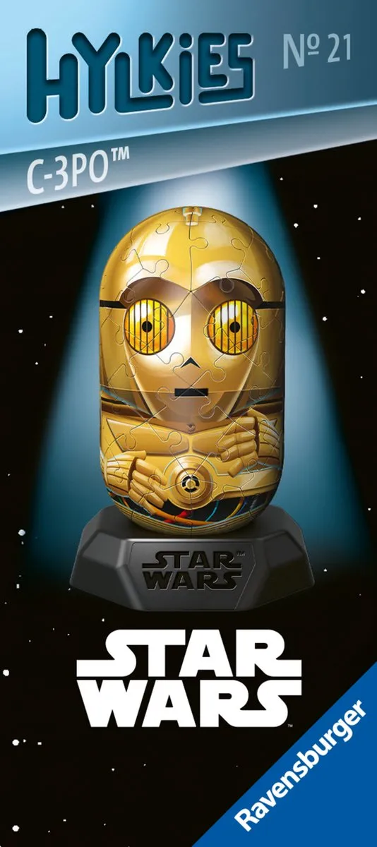 Ravensburger Hylkies Star Wars C-3PO Capsule Figuur - 54 Stuks