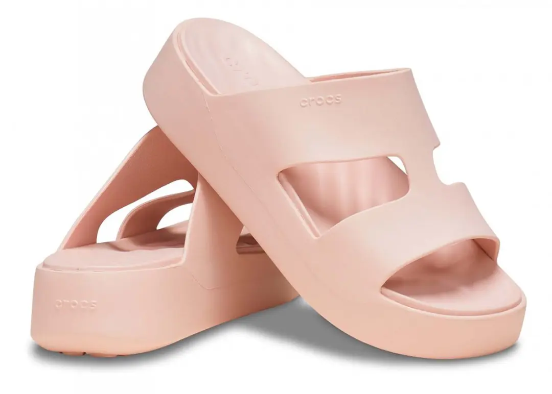 Crocs Getaway Platform H-Strap Slides - Roze