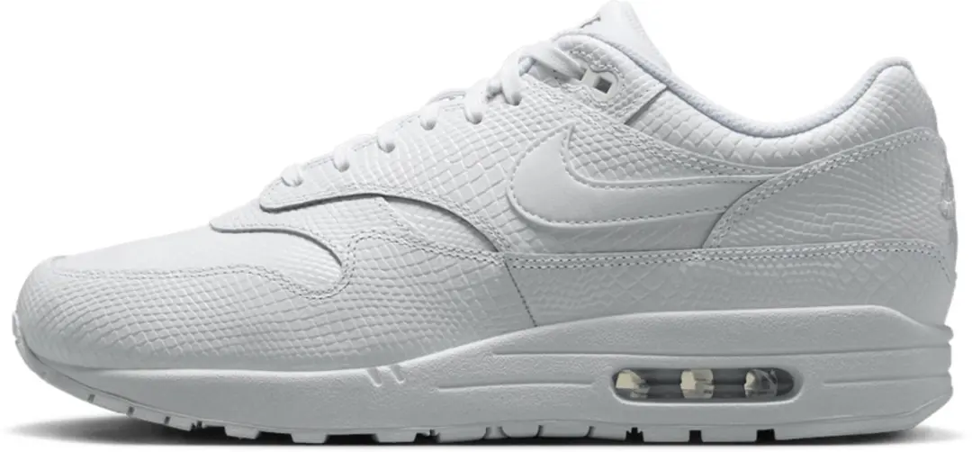 Nike Air Max 1 PRM Snakeskin 'Triple White' maat 41