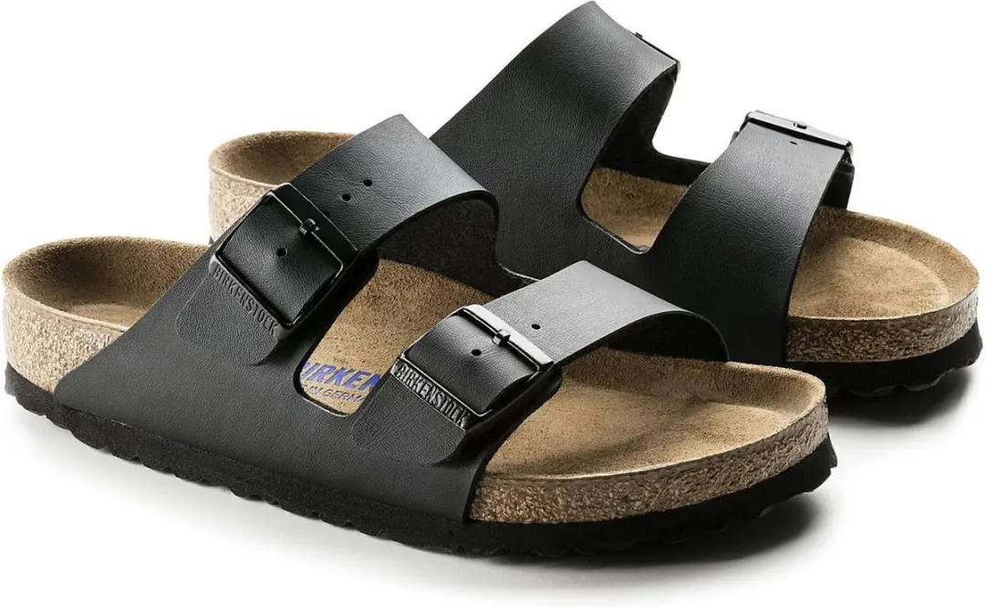 Birkenstock Arizona Slippers Zwart Zacht Voetbed Smal Maat 40