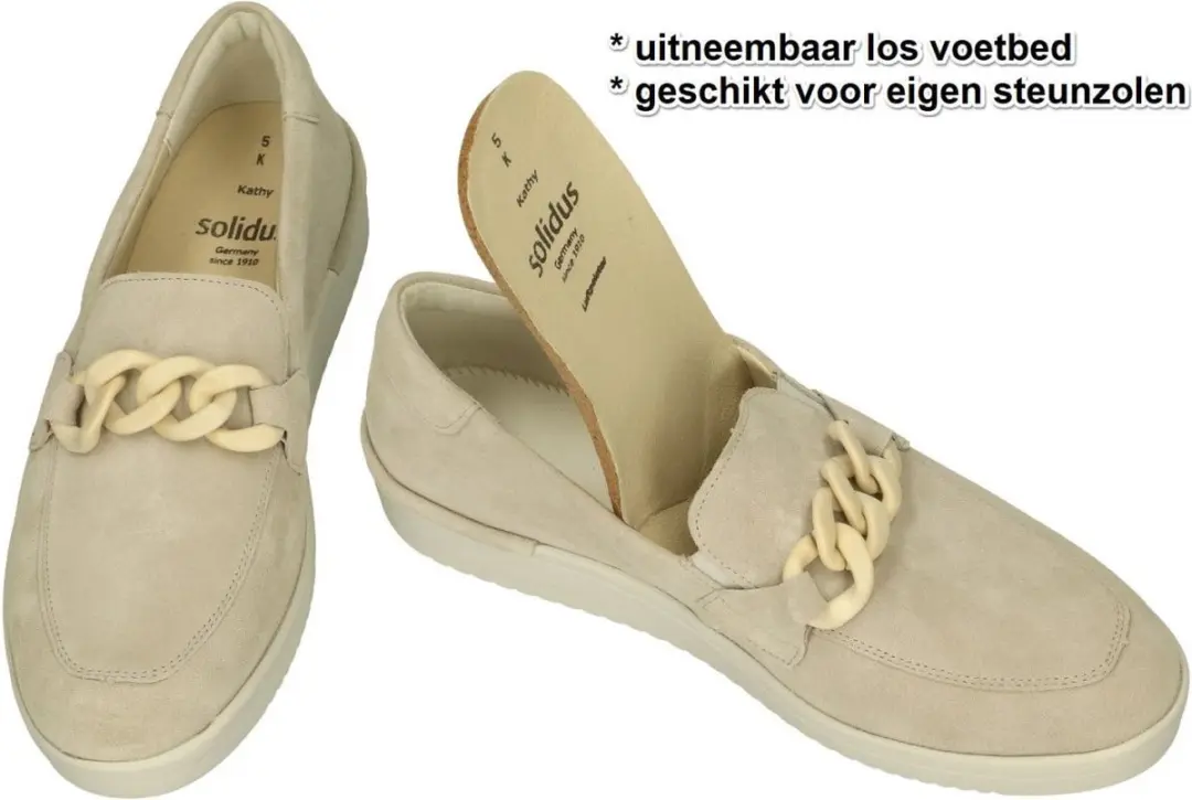 Solidus Kathy Ballerina's Mocassins - Taupe - Maat 36.5 - afbeelding 3 van 3