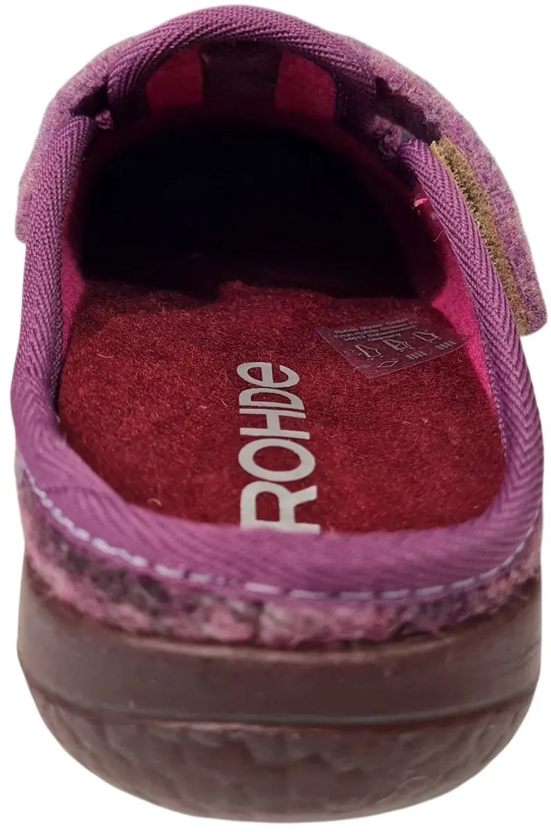 Rohde Roze Open Dames Pantoffels 37 - Rood