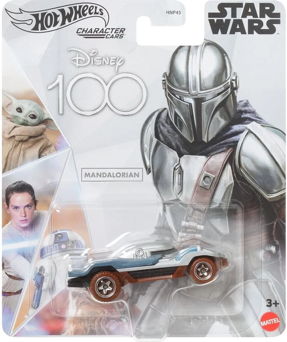 Hot Wheels Disney 100 Star Wars Mandalorian Auto - Grijs/Bruin