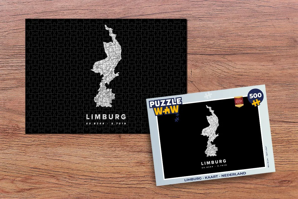 PuzzleWow Limburg Puzzel 500 Stuks - Multicolor