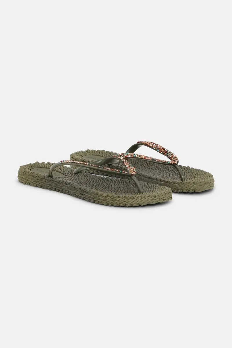 Slippers met multi kleur strass steen CHEERFUL03M