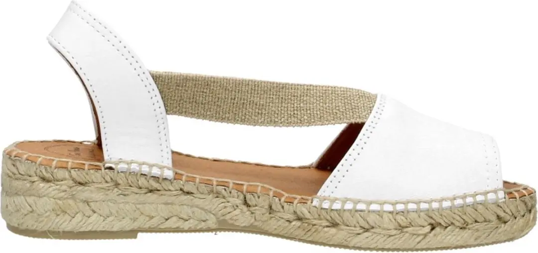 Toni Pons Etna wit leren espadrilles dames (ETNA blanc)