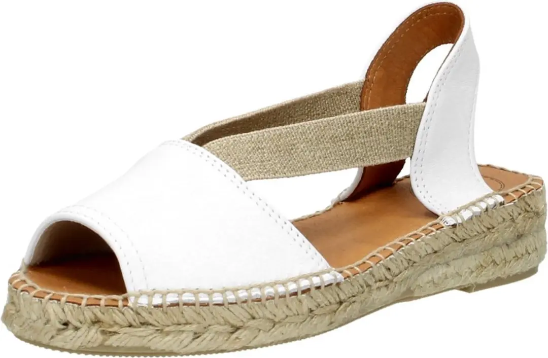 Toni Pons Etna wit leren espadrilles dames (ETNA blanc) - afbeelding 3 van 6