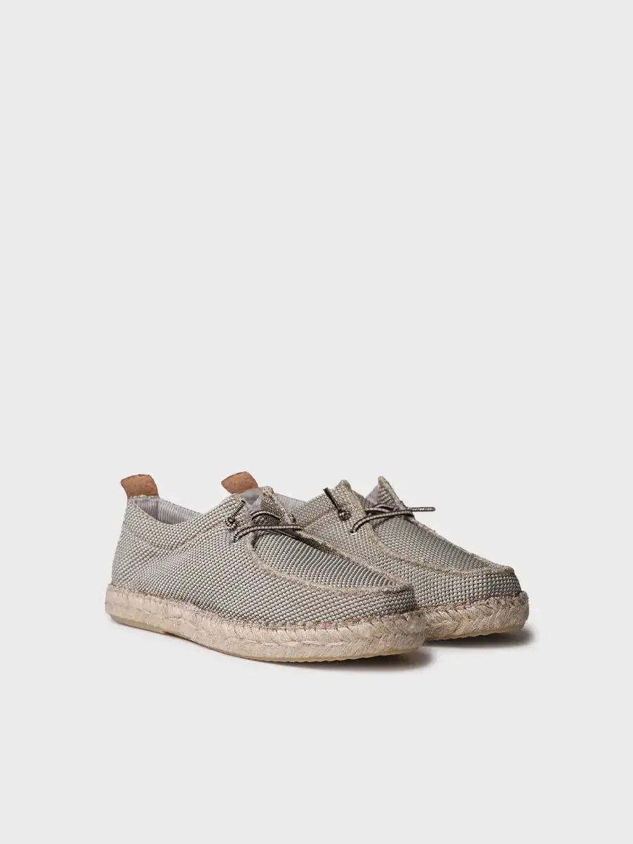 Espadrilles voor heren van mesh met veters