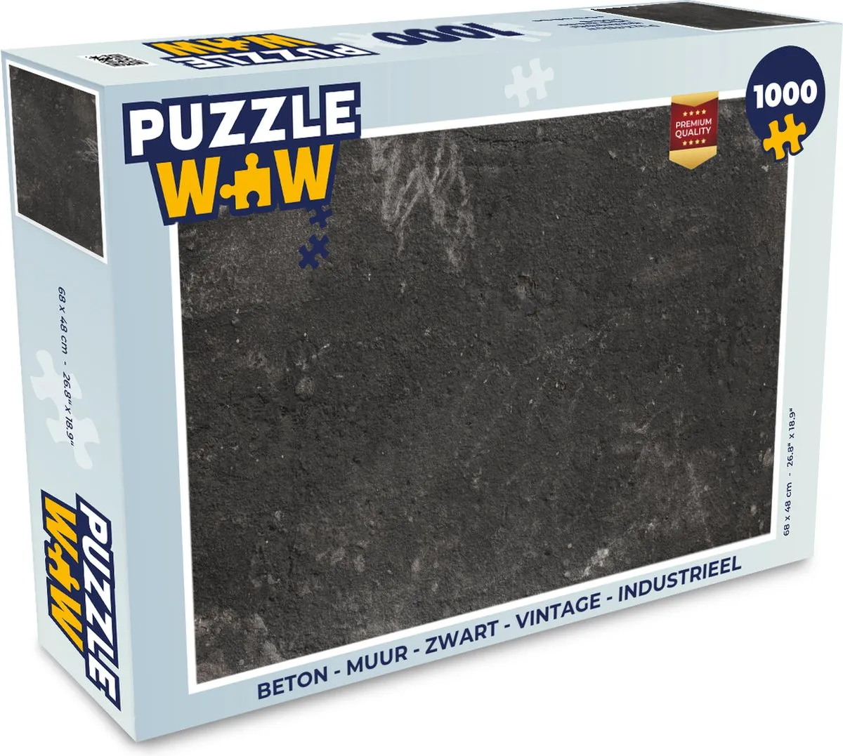 PuzzleWow Beton Industrieel Legpuzzel 1000 Stuks - Multicolor