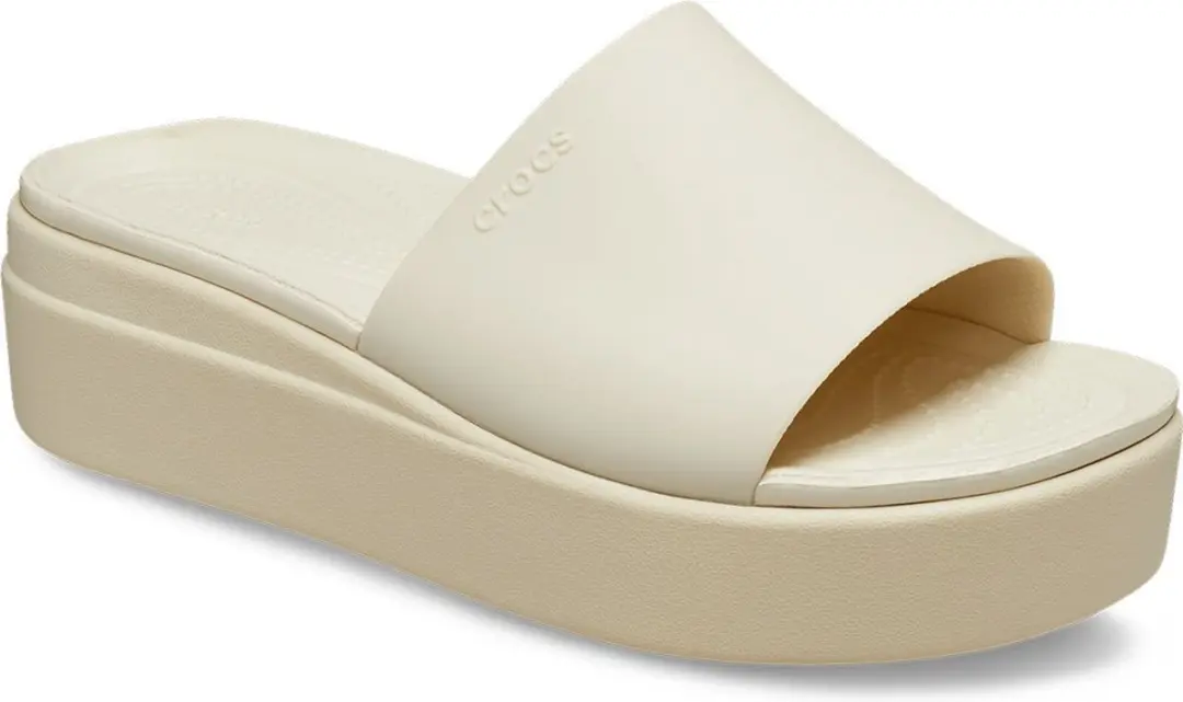 Crocs Brooklyn Slides Beige EU 36-37 Vrouw