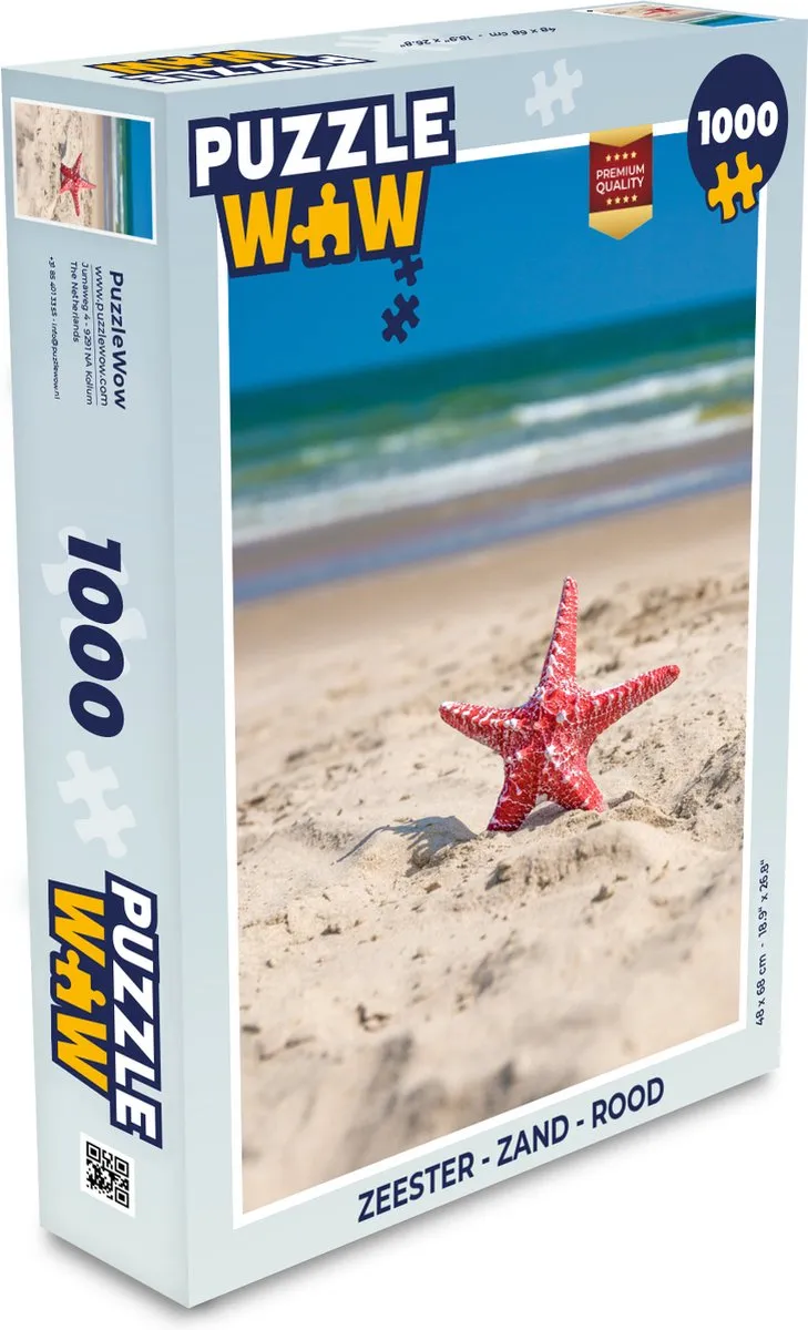 PuzzleWow Zeester Legpuzzel 1000 Stuks - Multicolor