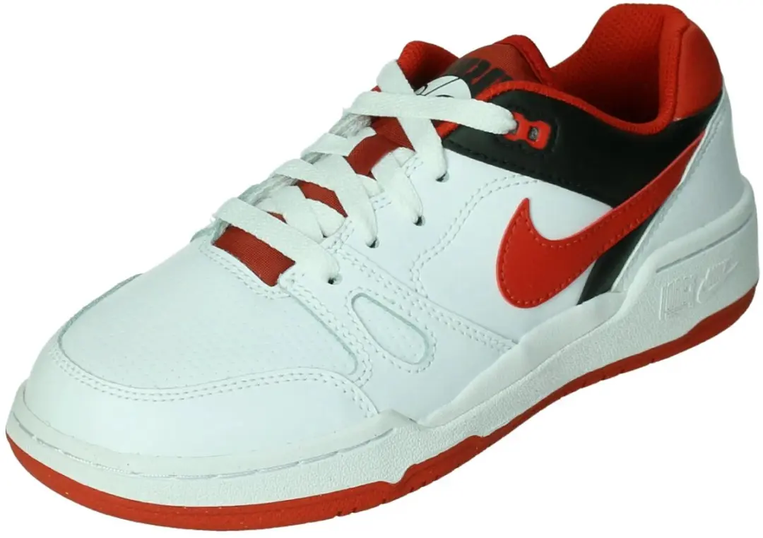Nike full force low big kids in de kleur wit.