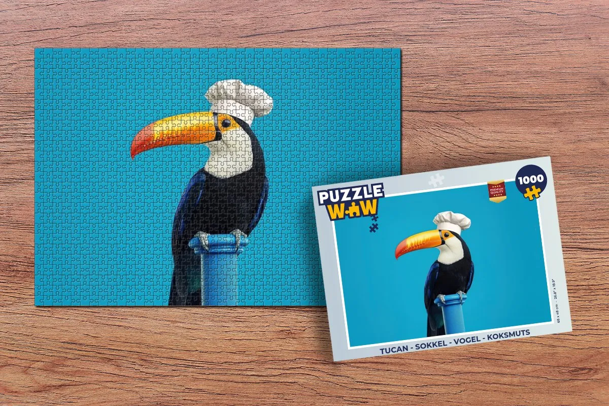 PuzzleWow Tucan Legpuzzel 1000 Stuks - Koksmuts Toekan