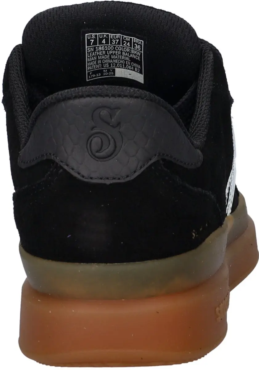 Skechers Courtside Hands Free Slip-Ins Damesneaker - Zwart/Wit - afbeelding 5 van 6