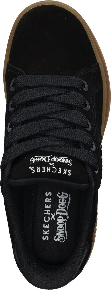 Skechers Courtside Hands Free Slip-Ins Damesneaker - Zwart/Wit - afbeelding 2 van 6