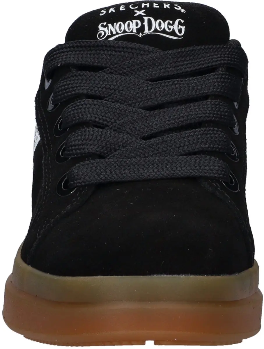 Skechers Courtside Hands Free Slip-Ins Damesneaker - Zwart/Wit - afbeelding 6 van 6