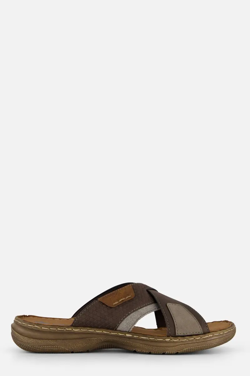 Rieker Erwan Slippers grijs Imitatieleer
