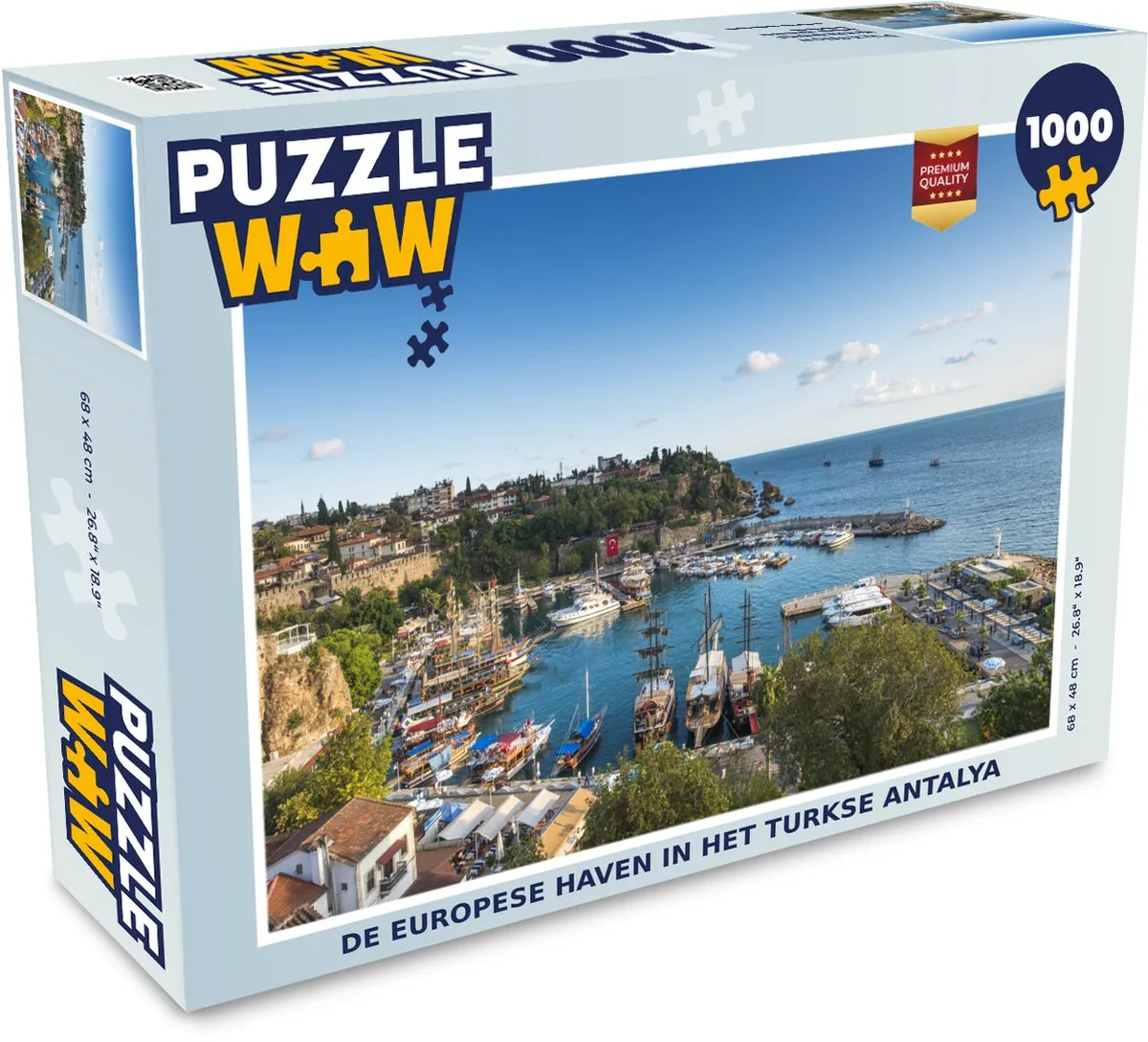 PuzzleWow Legpuzzel Antalya 1000 Stuks - Multicolor
