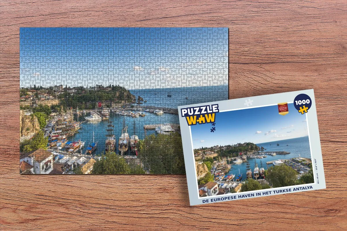PuzzleWow Legpuzzel Antalya 1000 Stuks - Multicolor