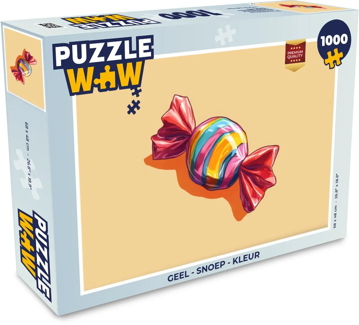 PuzzleWow Legpuzzel 1000 Stuks - Geel