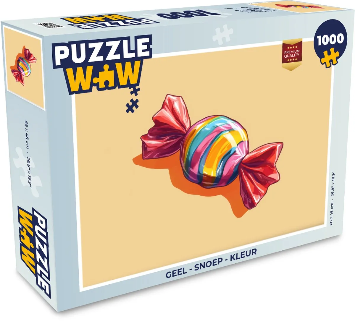 PuzzleWow Legpuzzel 1000 Stuks - Geel