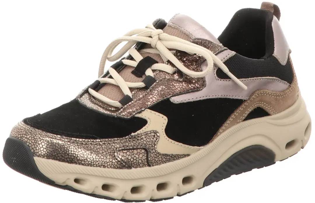 Gabor Rollingsoft 76.986 Sneaker Black/Mocca/Desert