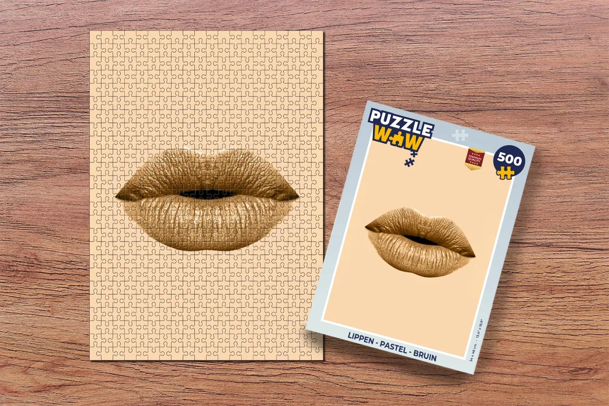 PuzzleWow Lippen Pastel Legpuzzel 500 Stuks - Multicolor