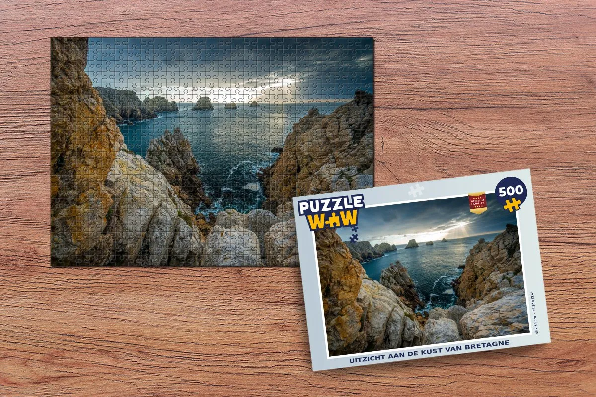 PuzzleWow Legpuzzel Bretagne 500 Stuks - Multicolor