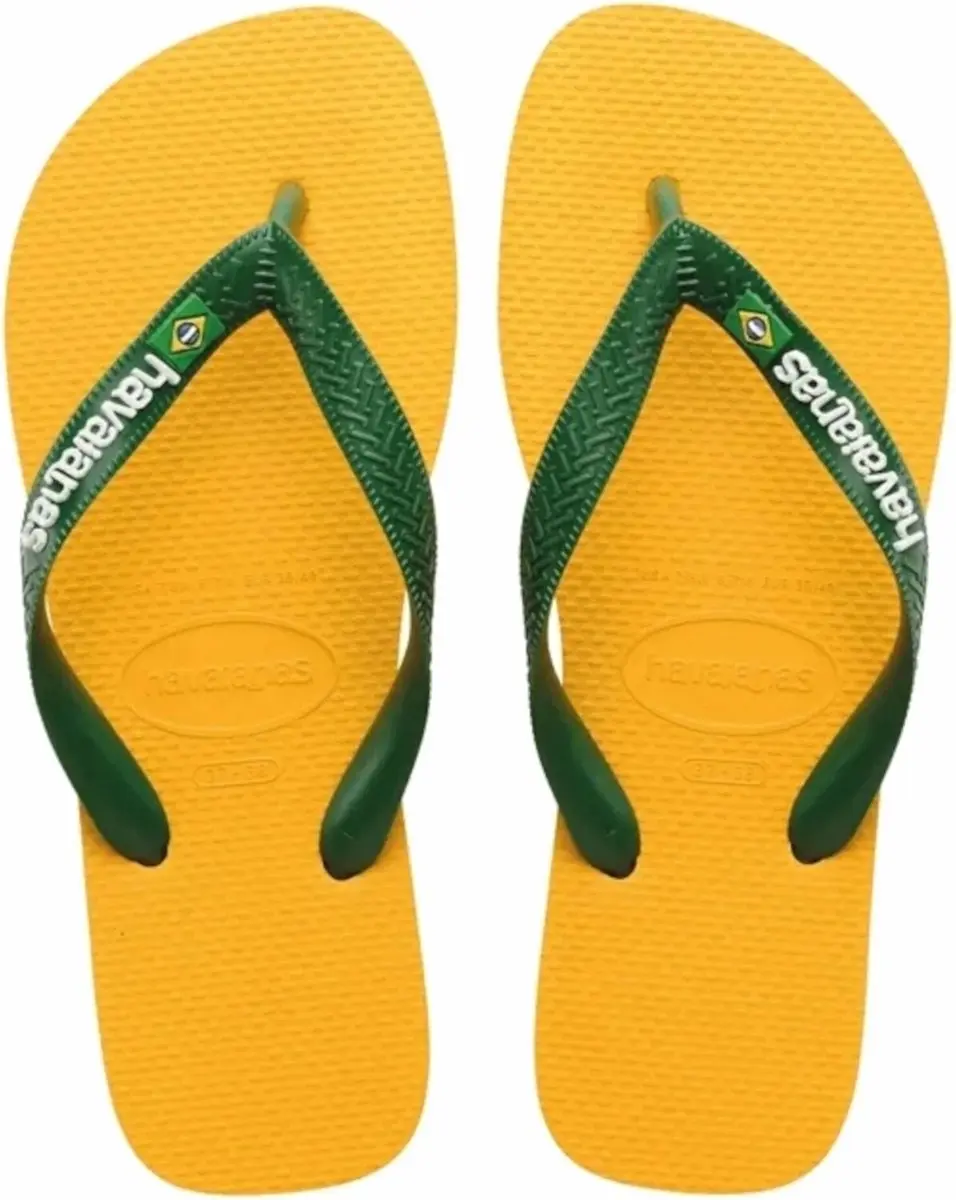 Havaianas Brasil Logo Teenslipper - 45/46 - Oranje