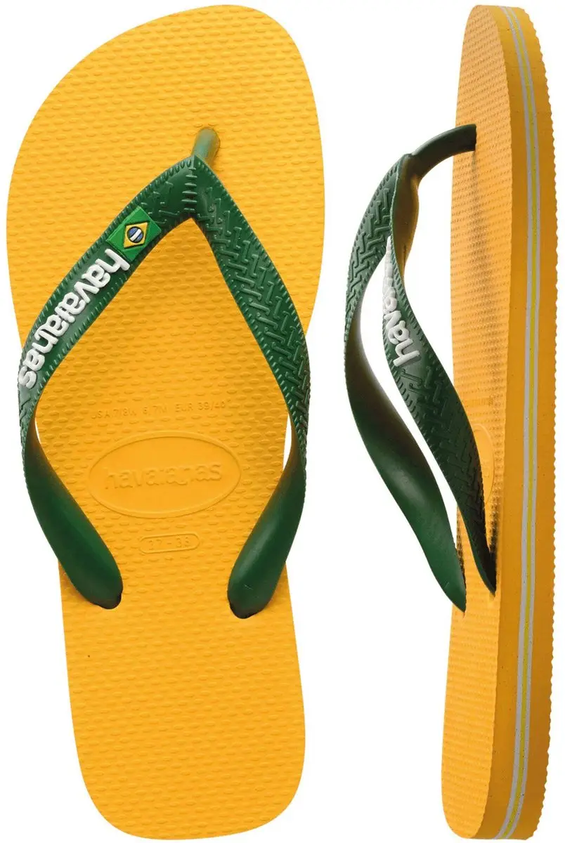 Havaianas Brasil Logo Teenslipper - 45/46 - Oranje