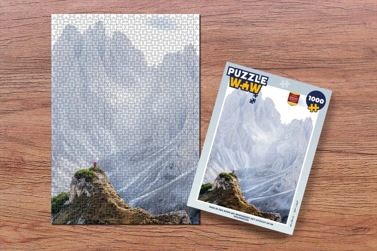 PuzzleWow Legpuzzel 1000 Stuks - Dolomieten Multicolor