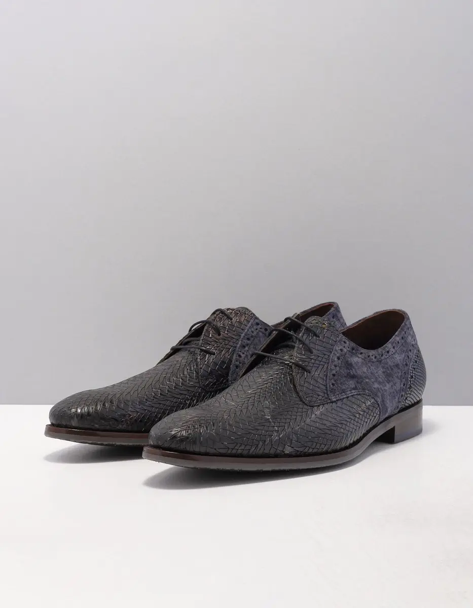 Floris van Bommel Veterschoenen SFM-30161 - Blauw - Heren 43.5 - afbeelding 6 van 6